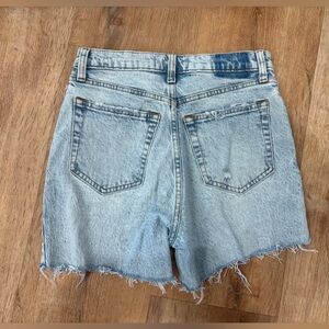 Abercrombie & Fitch Light Blue Cutoff Denim Shorts